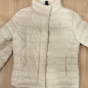 Polo by Ralph Lauren Kids CreamPuffer Jacket two front pockets zipper& button up